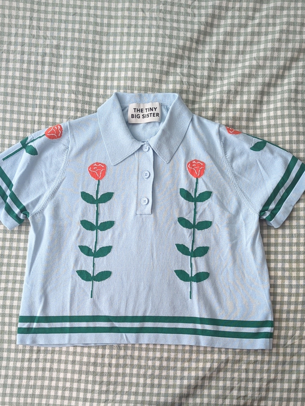 Tiny Big Sister Flower Polo XS/S